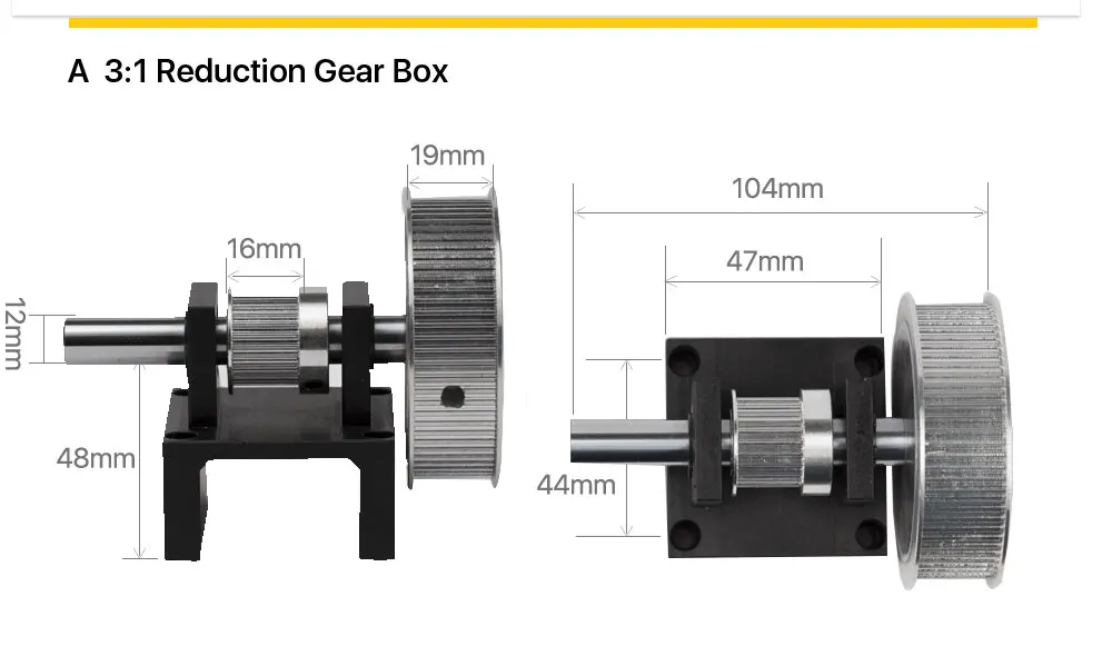 Zahnradbasissatz Maschine Mechanische Teile für Lasergravur-Schneidemaschine – Detail 2