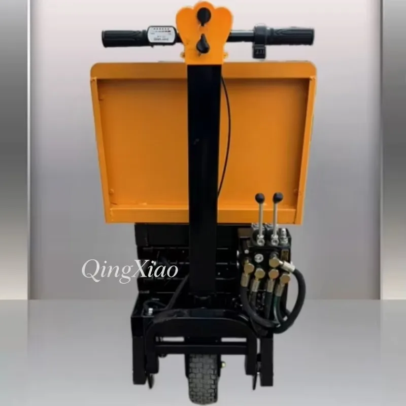 Industrial Hydraulic Lifting Dump Trolleys Construction Site Sand Stone Mortar Transport Waste Cleaning Bulk Material Handling