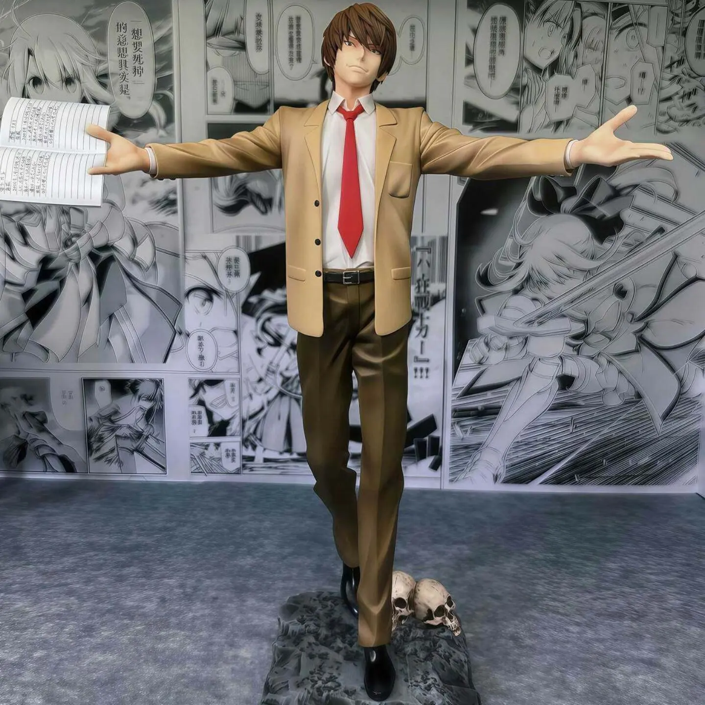 Figura de Anime de Death Note, Yagami Light, Uniforme Escolar, Adorno Coleccionable para Escritorio, Regalo para Coleccionistas Adultos de Anime