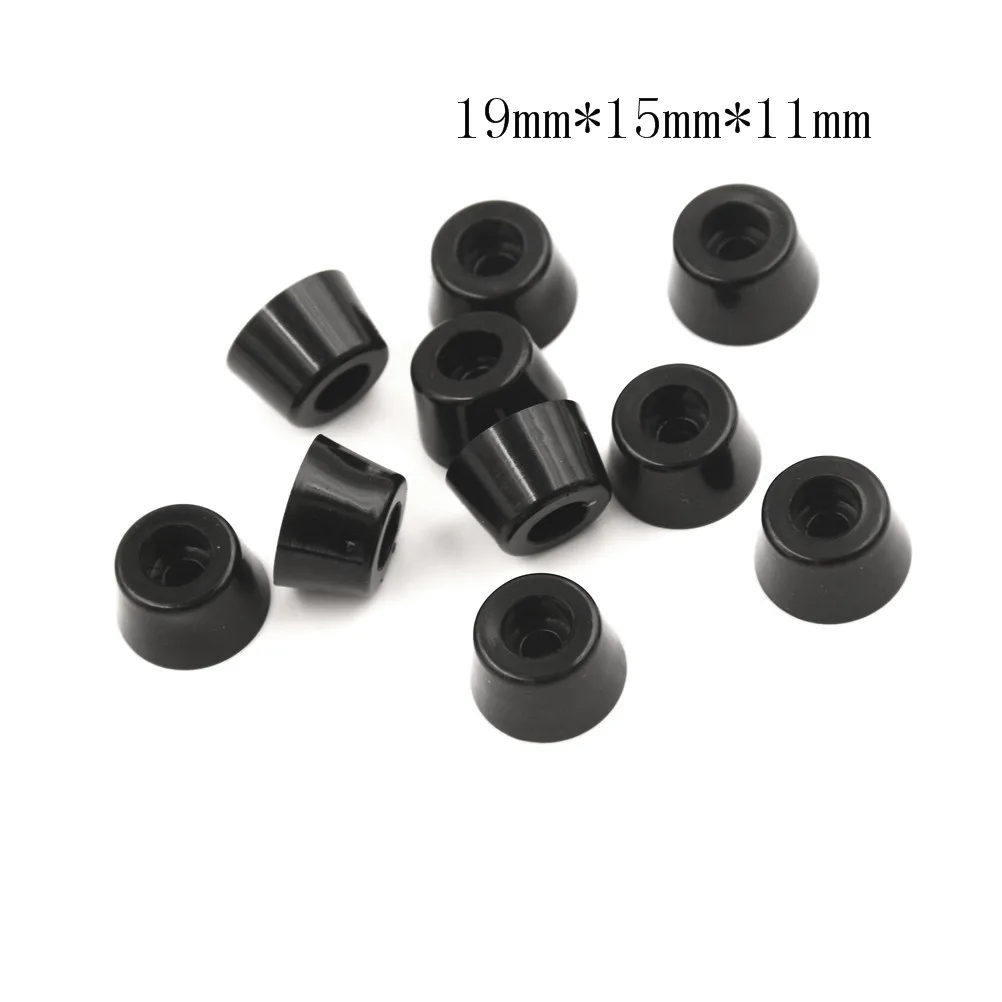 Pieds de meubles anti-alde noirs, 10 pièces, haut-parleur, armoire, lit, table, boîte, conique, caoutchouc, choc, sous-sol, protecteur, pièce de