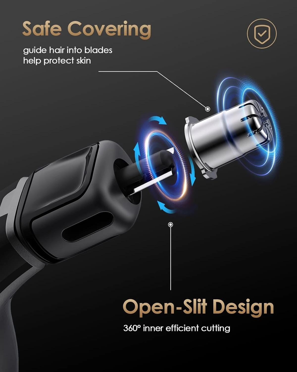 Durable Nose and Ear Shaver Replacement Head - Compatible with OneBlade QP2734/QP2834/QP25XX/QP26XX/Pro 360 Precision Dual Blade