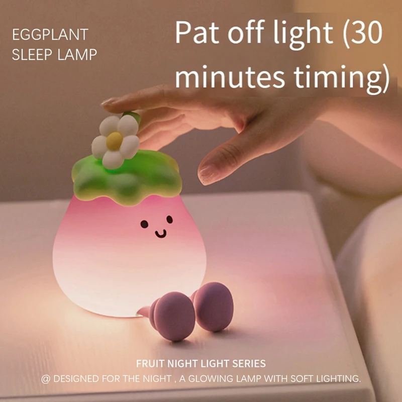 HOT! Night Light Children Cute Fruit Nursery Lamp LED Fruit Decoration Night Light Suitable For Bedroom Desktop Birthday Gift
