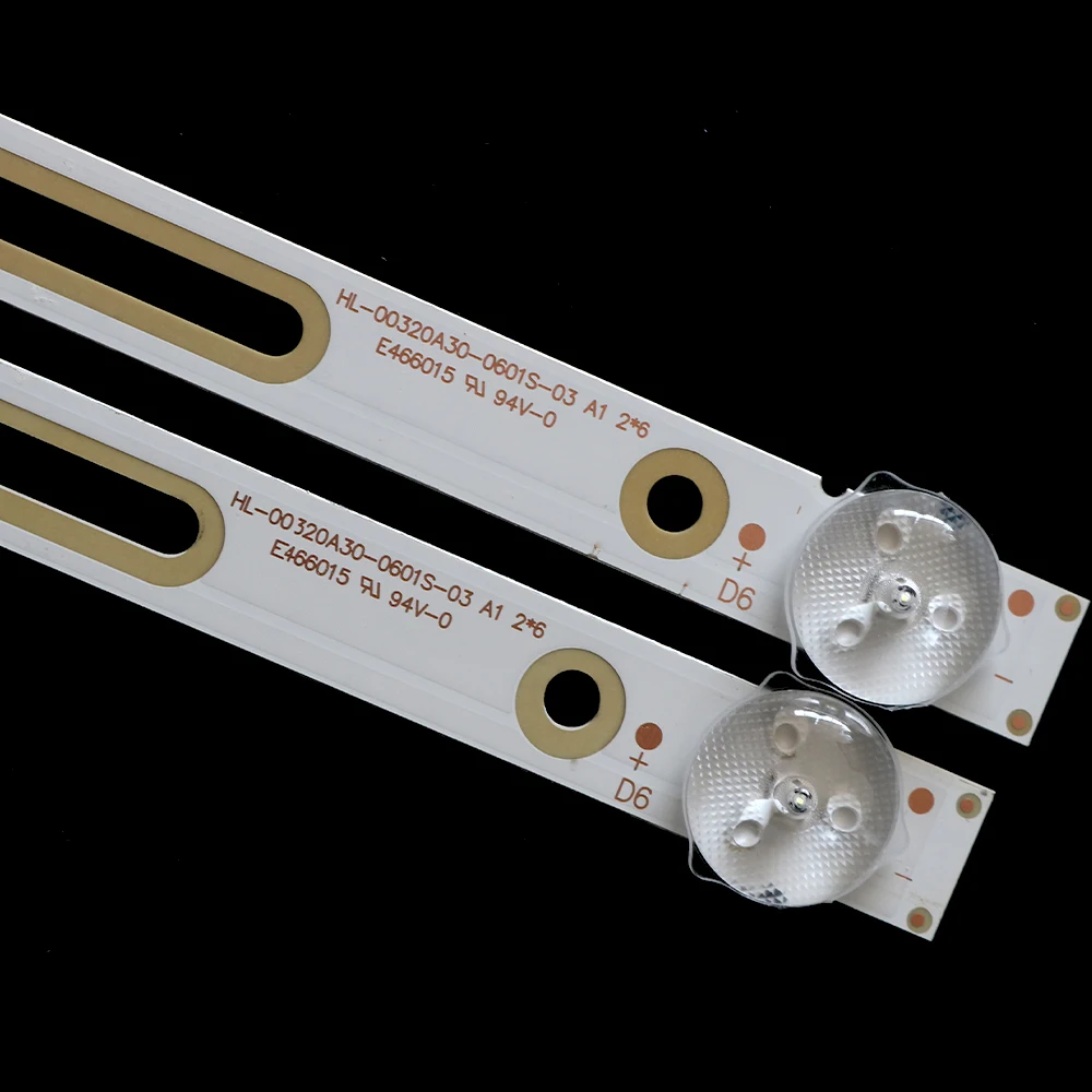 4/8 szt. Podświetlenia LED z 6 diodami HL-00320A30-0601S-07 A1 2 6 IP-LE32/495523 LCD 585mm 6 lampa 6V 100% NEW