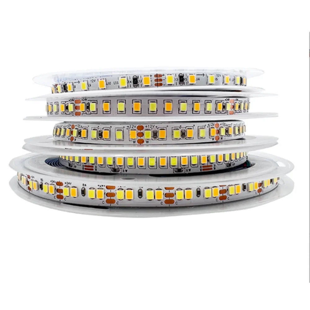 DC 12V 24V Strip Lamp Diode Tape PC TV SMD 2835 5M 120/240 Led Decorative Lamp For Room