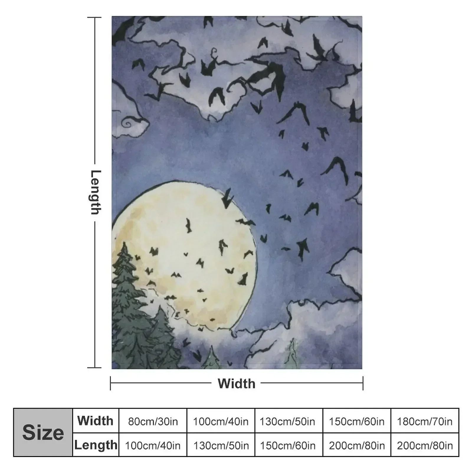 Bats Throw Blanket Blankets For Baby Flannel Blankets Sofas Of Decoration Baby Blankets