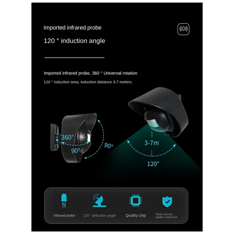 A13E-Wasserdichter drahtloser Sensor, Türklingel, Innenhof, 200 Meter Entfernung, Alarm, Shop, Ding, Willkommensgerät