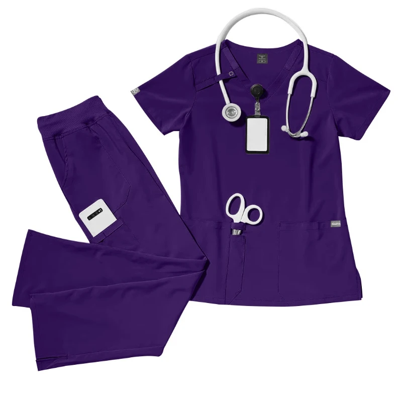 แพทย์และพยาบาลหลากสี Overalls ล้างมือเสื้อผ้าหนา SPA Beauty Salon Operating Theatre ชุดสําหรับผู้ชายและผู้หญิง