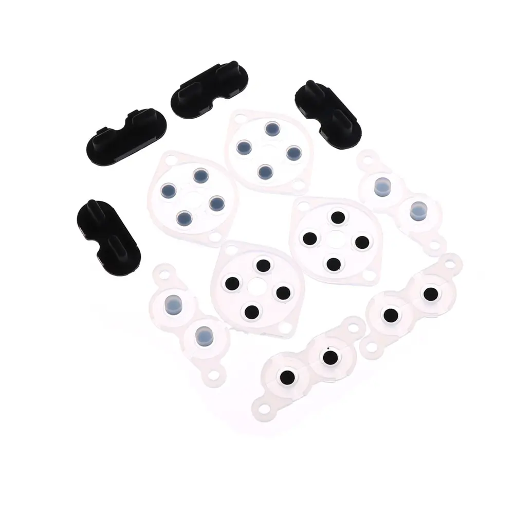 4 Sets Replacement Silicone Conductive Buttons Rubber Pads For Nintendo NES Controller Game Replacement Parts