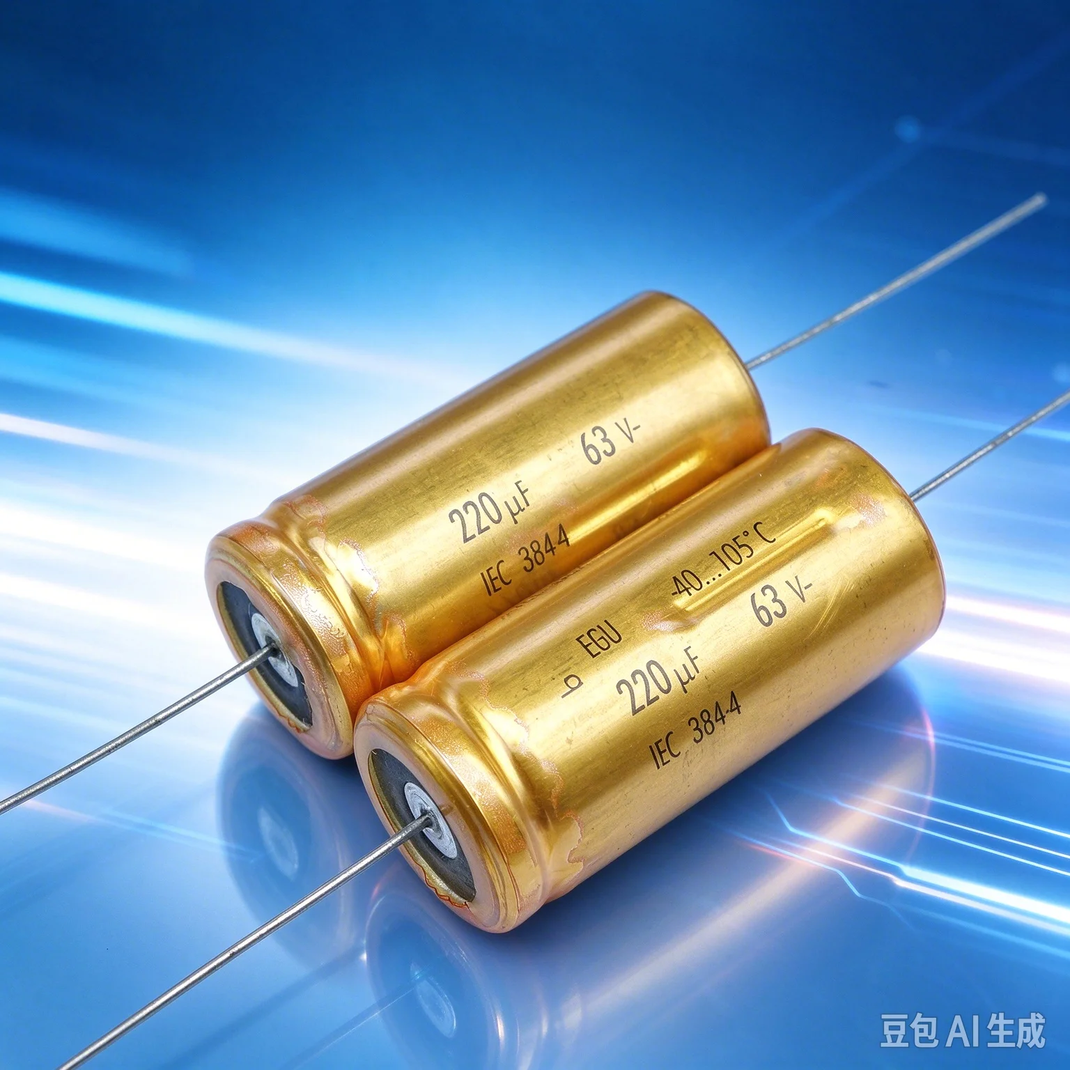 2pcs for ROE 63V 220UF Non‑Polar Tube‑Amplifier Cathode Audio Capacitor