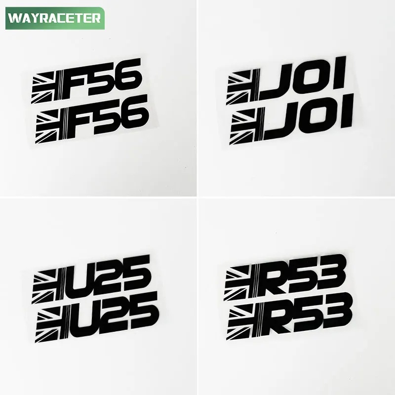 2 Pcs Union Jack Graphics Decal Car Sticker For MINI Cooper J01 U25 F66 F65 F67 R50 R53 R55 R56 R57 R58 R60 F54 F55 F56 F57 F60