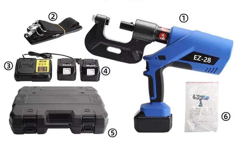 Electric Hydraulic Rivet Machine EZ-28 Automatic Portable Air Duct Flange Angle Iron Rivet Nut Tool Aluminium Rivet Nail Gun