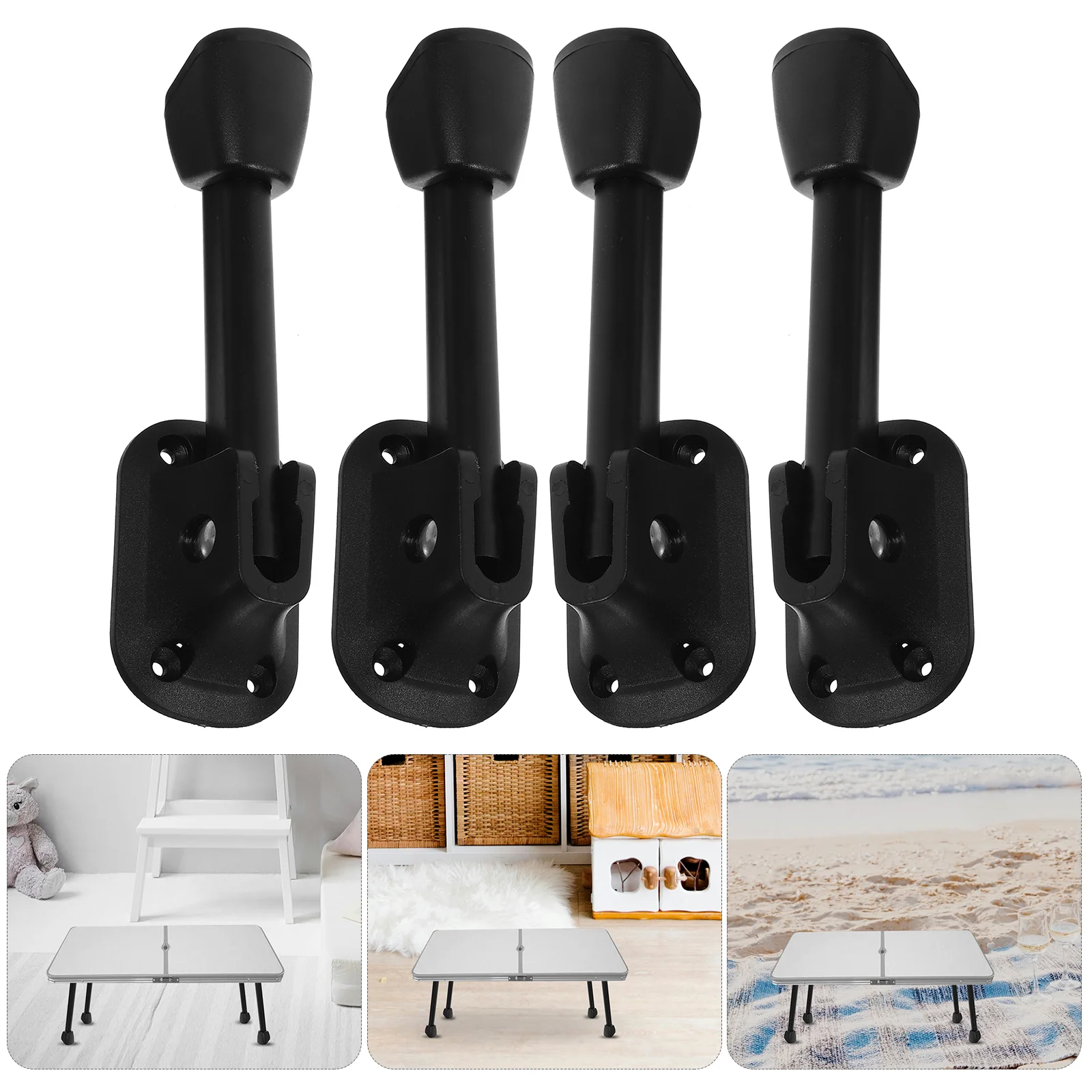 4 Pcs Folding Dining Table Legs for Furniture Iron Accessories Coffee Wrought Heavy Duty