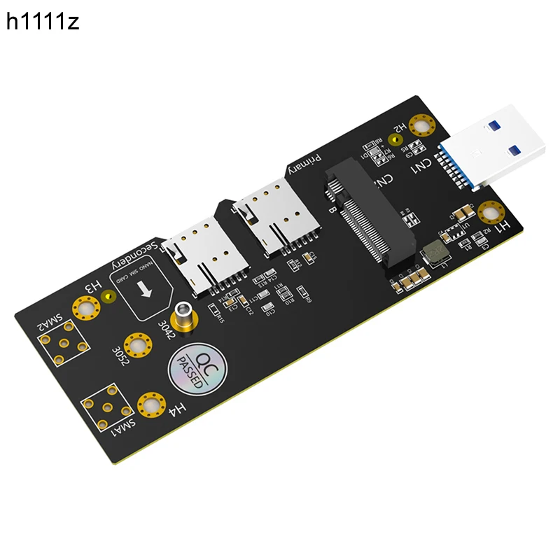 

Модуль M.2 NGFF 3G/4G/Φ к сетевому адаптеру USB3.0 с двумя слотами для SIM-карт