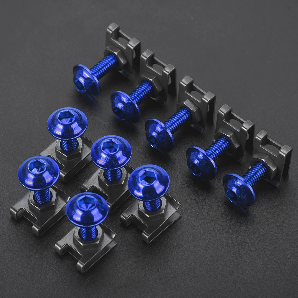 

10/20PCS For YAMAHA TDM 850 900 TDR250 XT1200Z/ZE XT660Z Super Tenere Fairing Bolts Kit Windshield Windscreen Screw Rubber Nuts