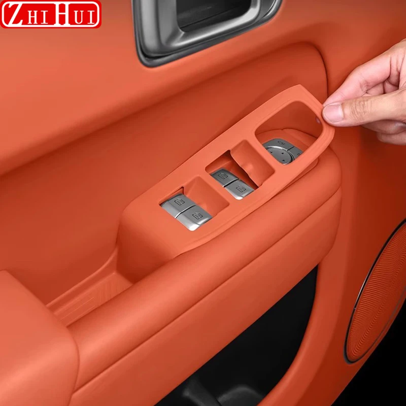 For Li Lixiang L6 L7 L8 L9 2024 Restyling Car Styling Door Storage Box Handle Pad Silicone Door Slot Pad Interior Accessories