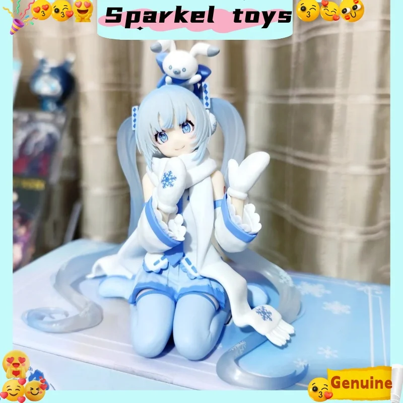 

Original In Stock Furyu Hatsune Miku Snow Future Scenery Kwaii Collection Instant Noodles Press The Sky City Action Figure