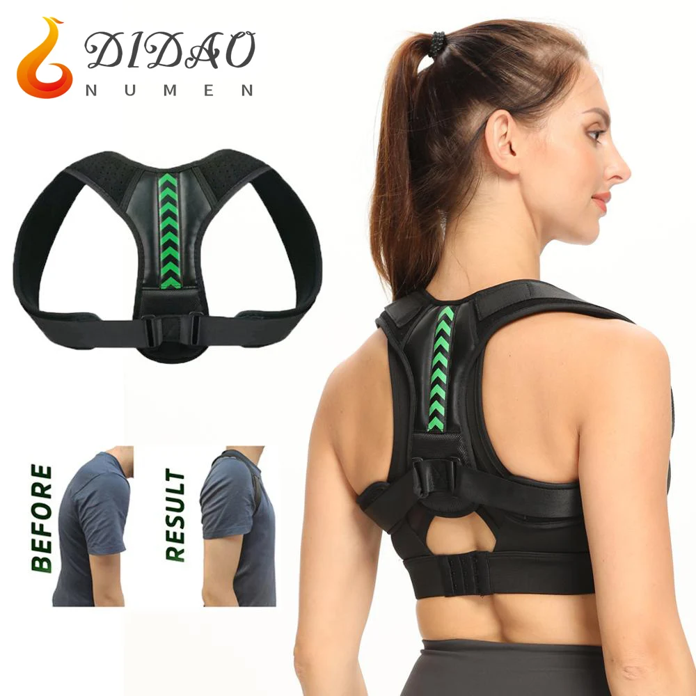 

Fashion Upper Back Posture Corrector Men Women Shoulder Brace Clavicle Support Back Pain Relief Home Office Posture Correction