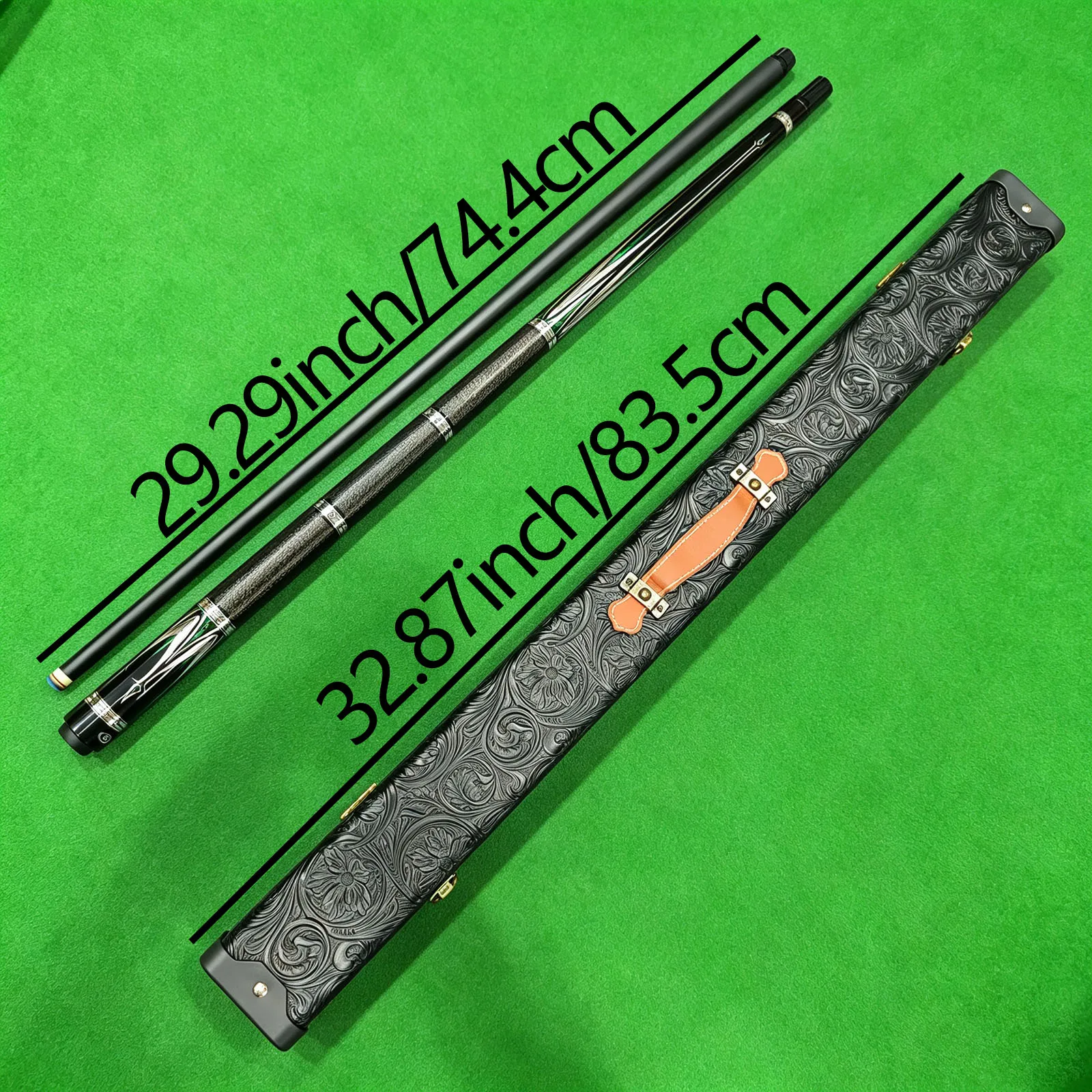 High‑end Billiard Cue Set, 12.5mm Tip, Stainless Steel Slow 8‑tooth Joint, Tight Non‑loosening Connection, Ideal Holiday Gift view 2