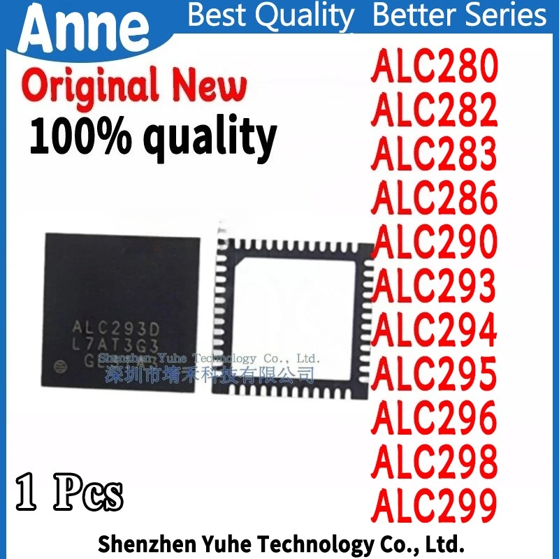 (1piece)100% New ALC280 ALC282 ALC283 ALC286 ALC290 ALC293 ALC294 ALC295 ALC296 ALC298 ALC299 QFN-48 QFN-56 Chipset