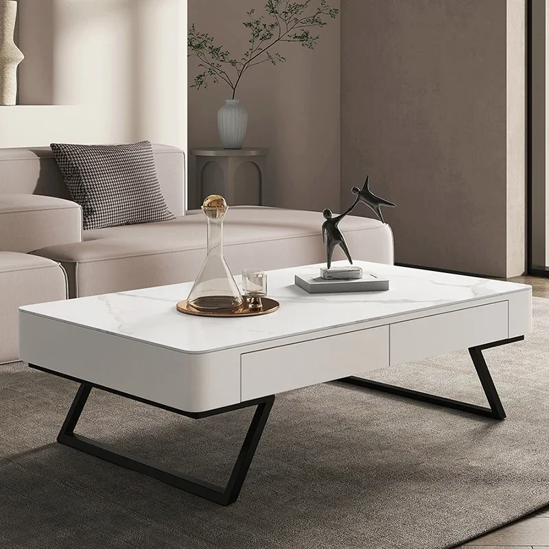 Modern Minimalist Coffee Table Square Living Room Center Nordic Computer Coffee Tables Makeup Luxury Office Muebles Furniture