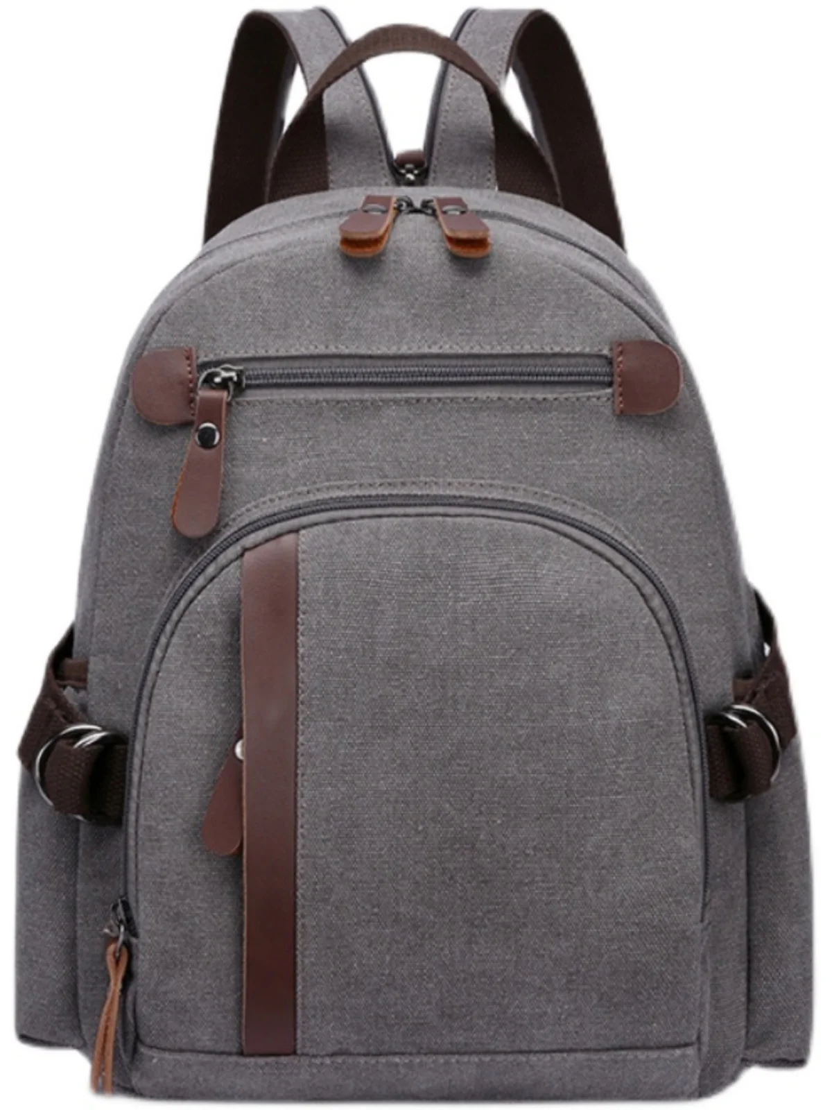 Small Canvas Backpack Leisure Sports Multi-Functional Chest Bag Casual Book Bag Hiking Bag for Men And Women Trendy view 5