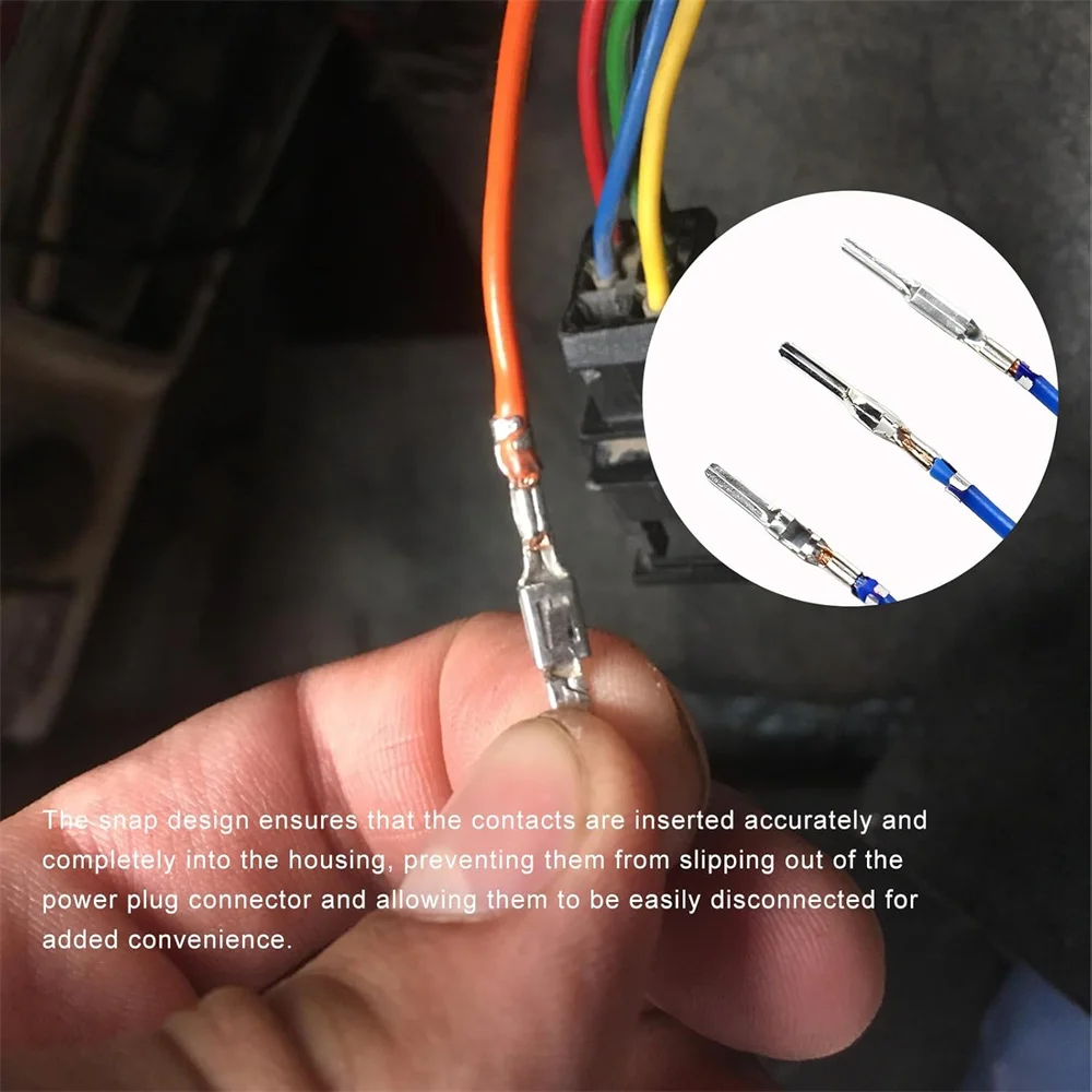 420-teiliges Auto-Elektro-Steckverbinder-Set 1,5/1,8/2,5/2,8mm Steckklemmen Kabelverbinder Stecker & Buchsen Crimpklemmen – Detail 8