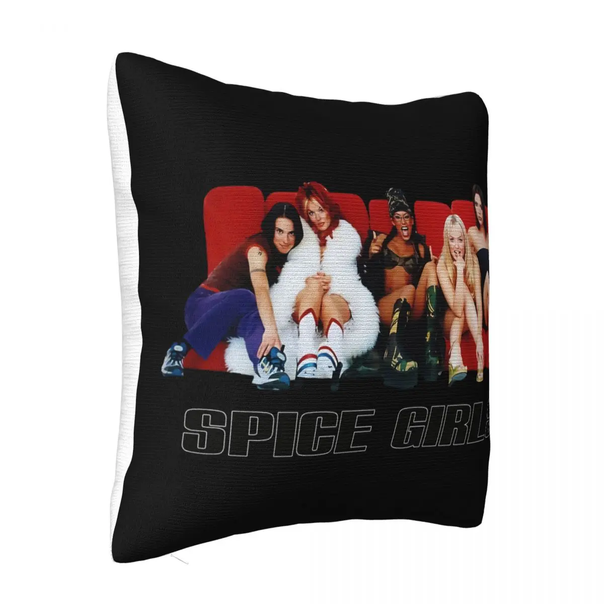 Vintage Spice Girls 1990S Women Men Newest Pure Slogan Designing Male Anime Western Style Mens Western Style Pillow Case