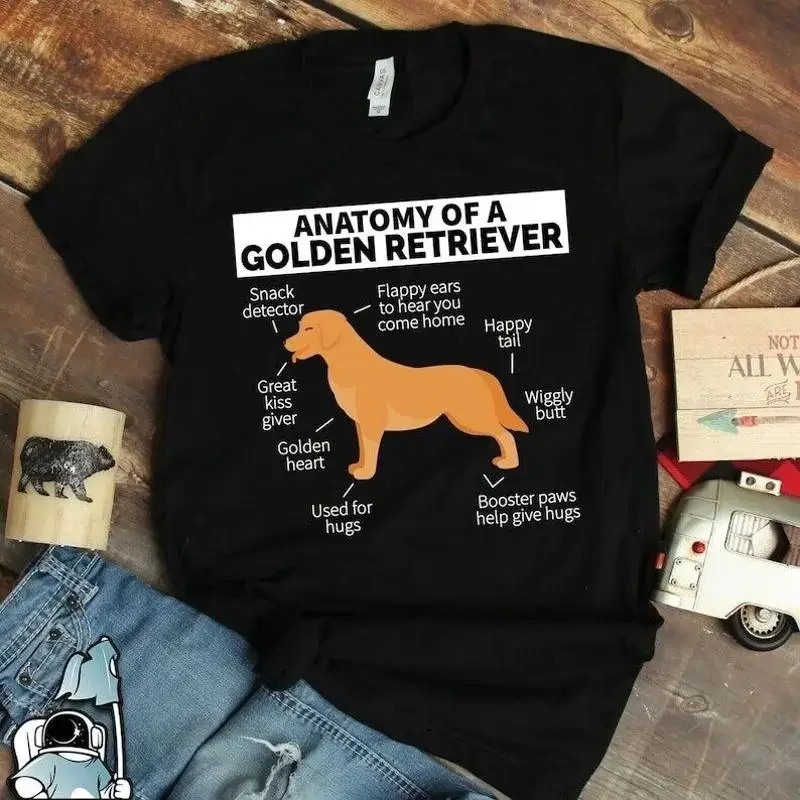 Golden Retriever T Shirt s Anatomy Shi