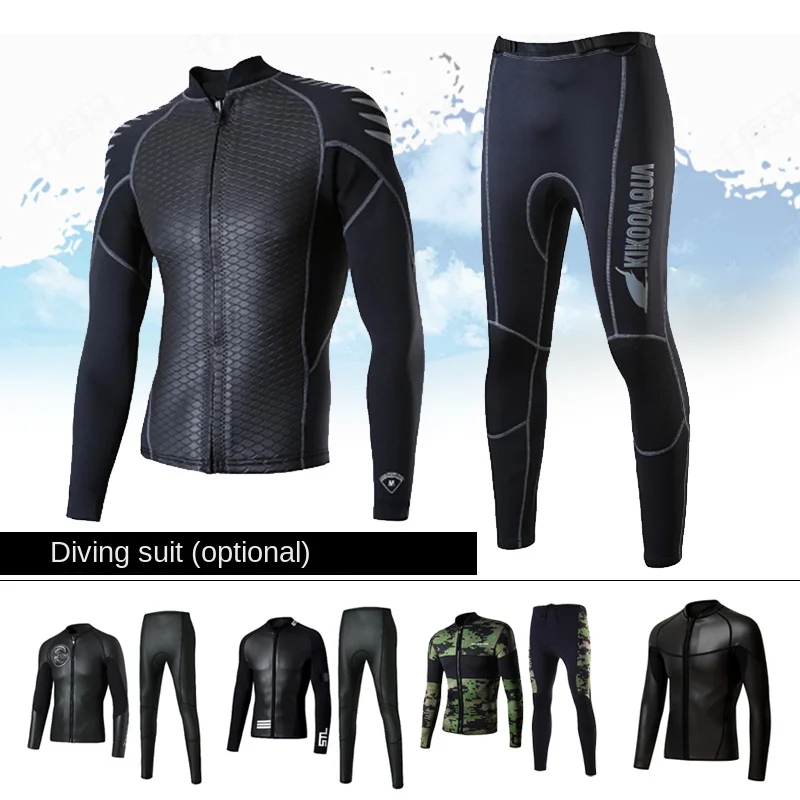 

2MM 3MM Neoprene Men Wetsuit Wetsuit Jacket Scuba Diving Suit Surf Snorkeling Underwater Fishing Spearfishing Equipment