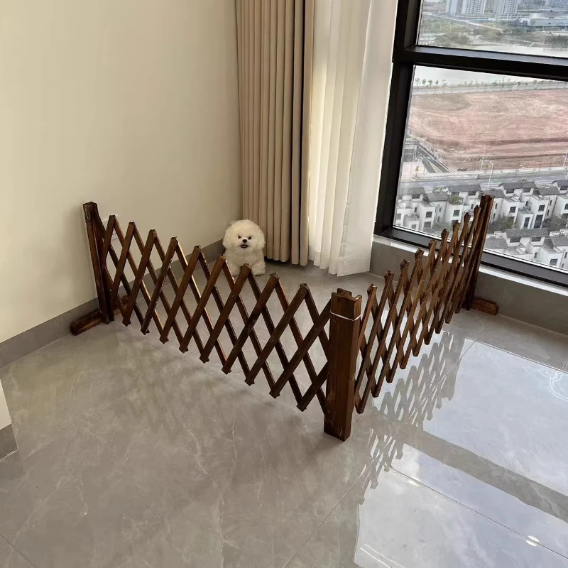 

Раздвижной складной деревянный вольер-ограждение для собак, решетчатый барьер для собак, аксессуары для безопасности, товары для животных