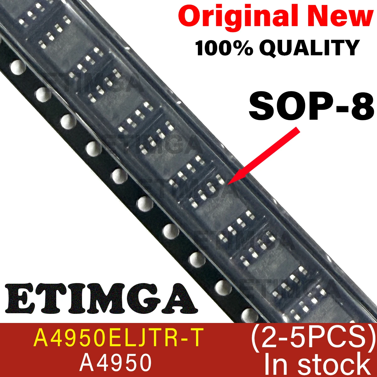 (2-5pcs)100% New A4950ELJTR-T A4950ELJTR A4950 A4950T SOP-8
