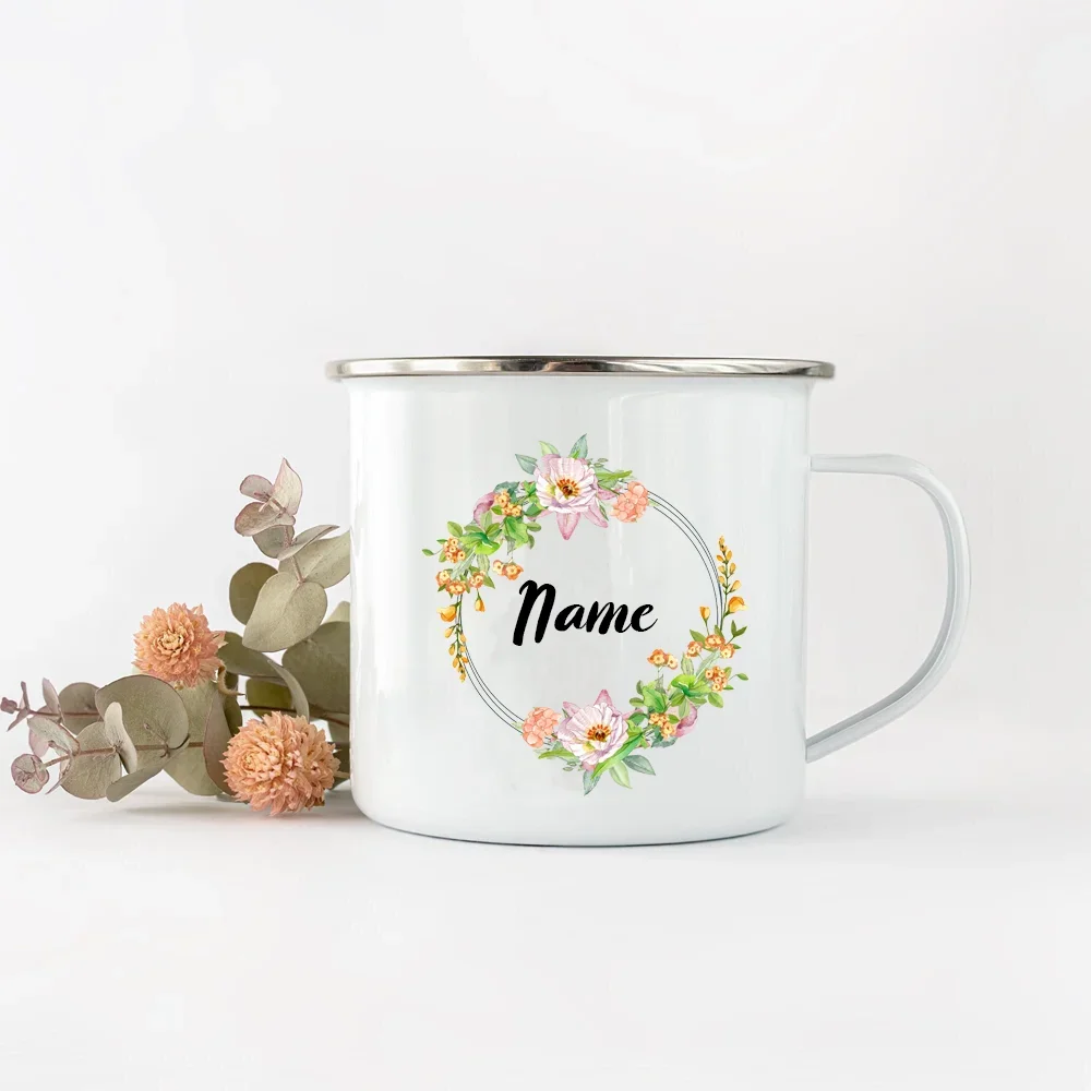 

Personalized Flower Custom Name Cup Custom Name Drink Tea Coffee Hot Chocolate Mugs Best Original and Fun Gift for Her (him)