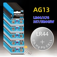 2PCS-50PCS 1.55V AG13 LR44 SR44 Button Batteries L1154 RW82 SR1154 SP76 pila A76 LR1154 GP7 Cell Coin Watch Toys Remote Battery