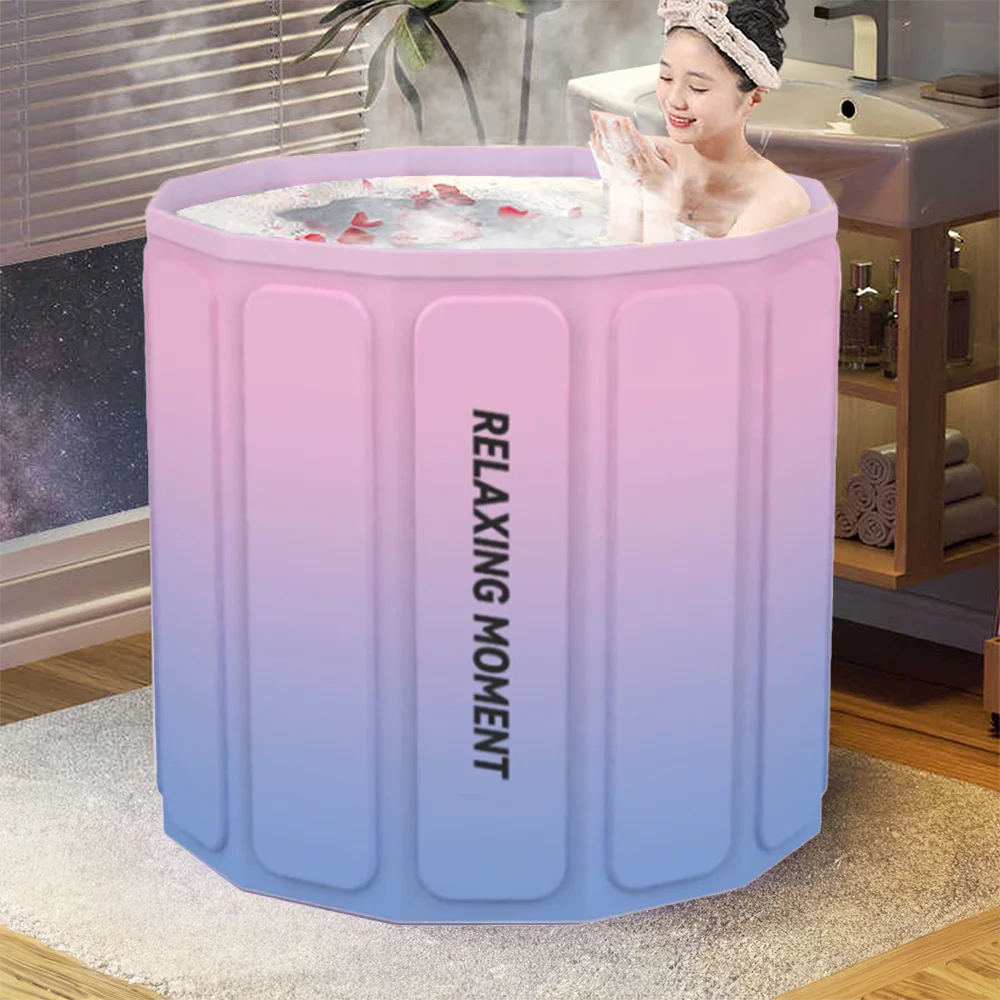

1pc 27" x 25" Banheira Dobrável Portátil Portable Bathtub for Home Spa: Compact, Versatile, Perfect for Adults and Kids