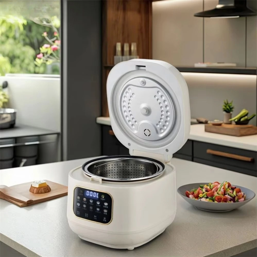 Household aluminum-plastic shell measuring cup professional multi-function smart rice cooker touch screen