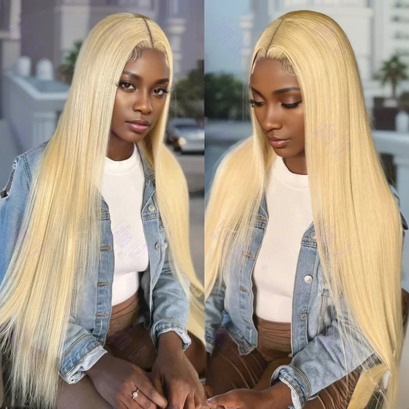 13x6 Transparent Brazilian Honey Blond 613 Straight Lace Frontal Wigs 100% Colored Human Hair Cheap Wig For Women Choice