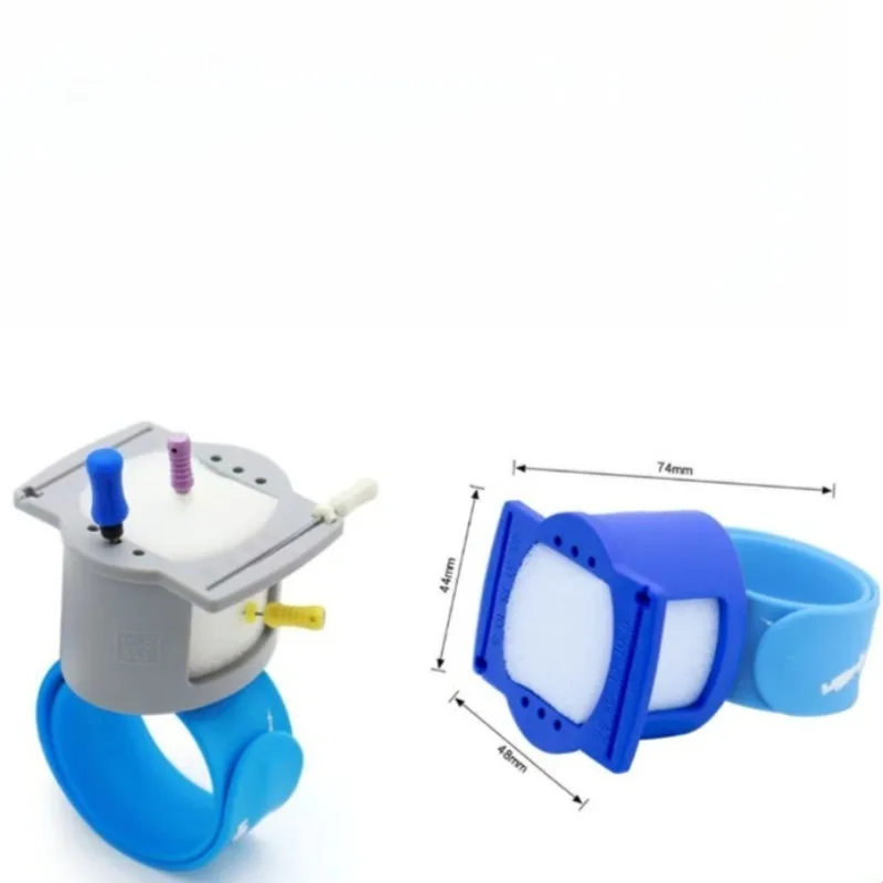 10Pcs Dentistry Root Canal File Place Cleaning Station Wrist-worn Disinfection Table Measurement Box Sponge Material Nursing