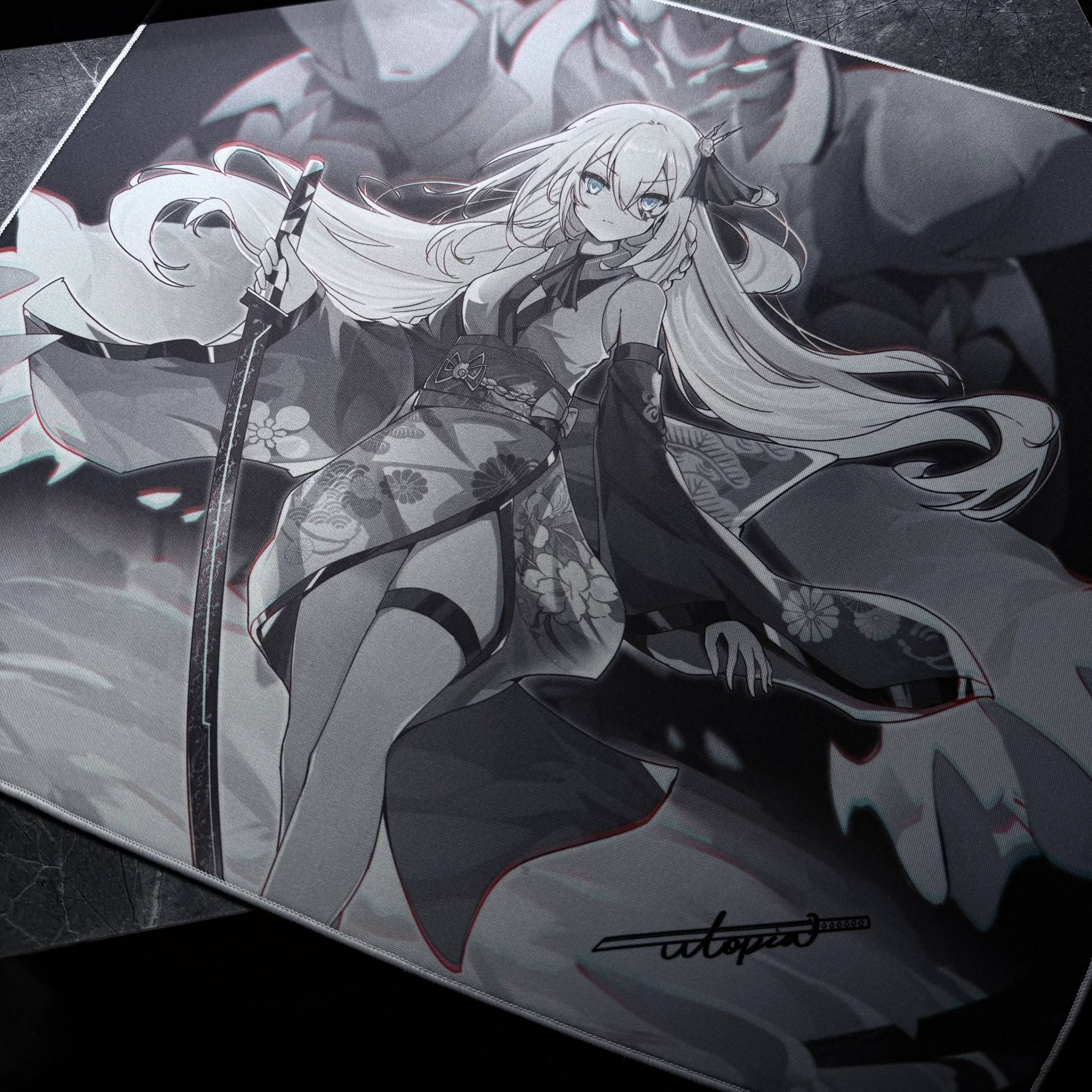 UtopiaGaming Black Blade 2.5 False Blade anime E-sports Game Mouse