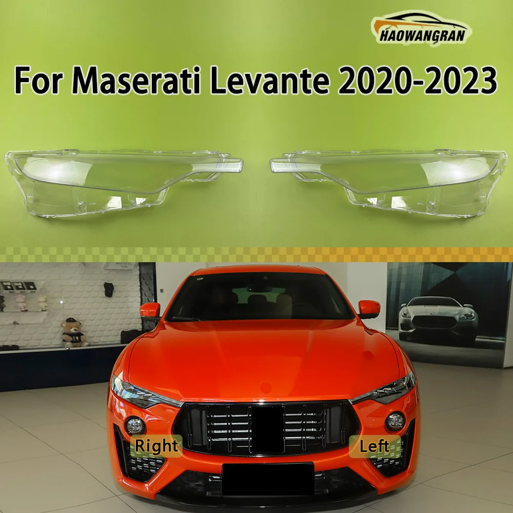 

For Maserati Levante 2020 2021 2022 2023 Headlight Cover Transparent Lampshade Lens Lamp Shell Plexiglass Auto Replacement Parts