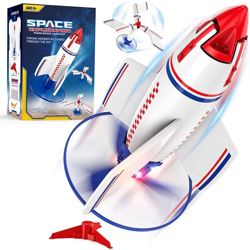 Rocket Launcher for Kids Electric Motorized Air Rocket Toy Outdoor Rocket Toy for Kids Ages 8-12 Gift for Kids Boys