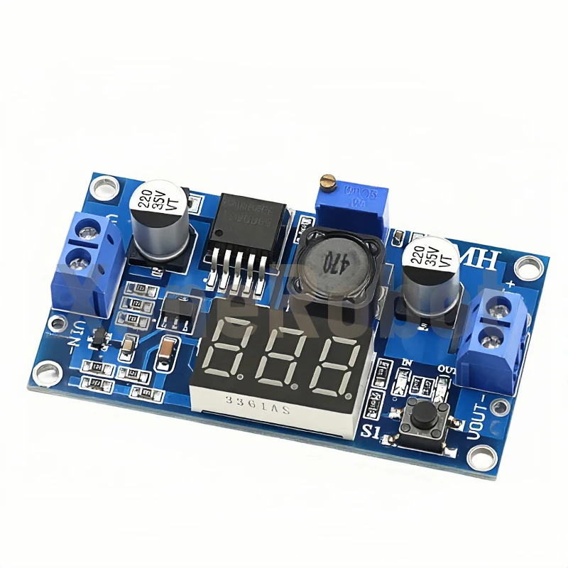1-10 قطعة LM2596 تيار مستمر تيار مستمر محول خفض الجهد المنظم LED عرض الفولتميتر 4.0 ~ 40 إلى 1.3-37 فولت محول فرق الجهد قابل للتعديل الطاقة
