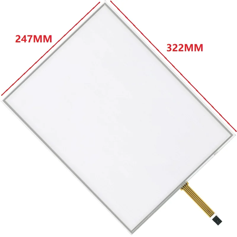 15inch 4 Wire 322*247mm Digital Glass Resistive Touch Screen Panel with USB Controller Kit for POS Machine 322x247mm