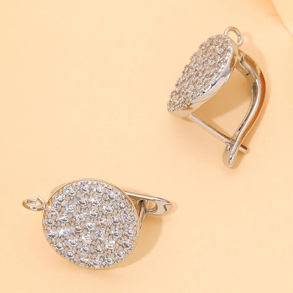 Juya 4 teile/los diy grundlegende Verschluss ballen Ohr draht befestigungen Ohrring haken Zubehör für DIY Luxus Frauen Charms Ohrring herstellung – Detail 10