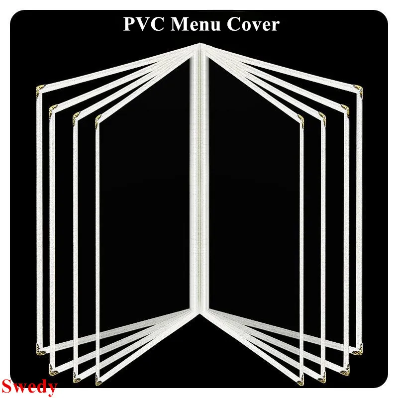 5 Pieces A4 Plastic Price List Holder Cover 8.5x11 Inch Restaurant Menu Paper Holder PVC Poster Frame Menu Book Cover