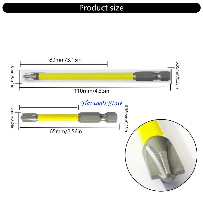 X37E 65mm 110mm Screwdriver Bit Replacement Slotted Screwdriver Bit