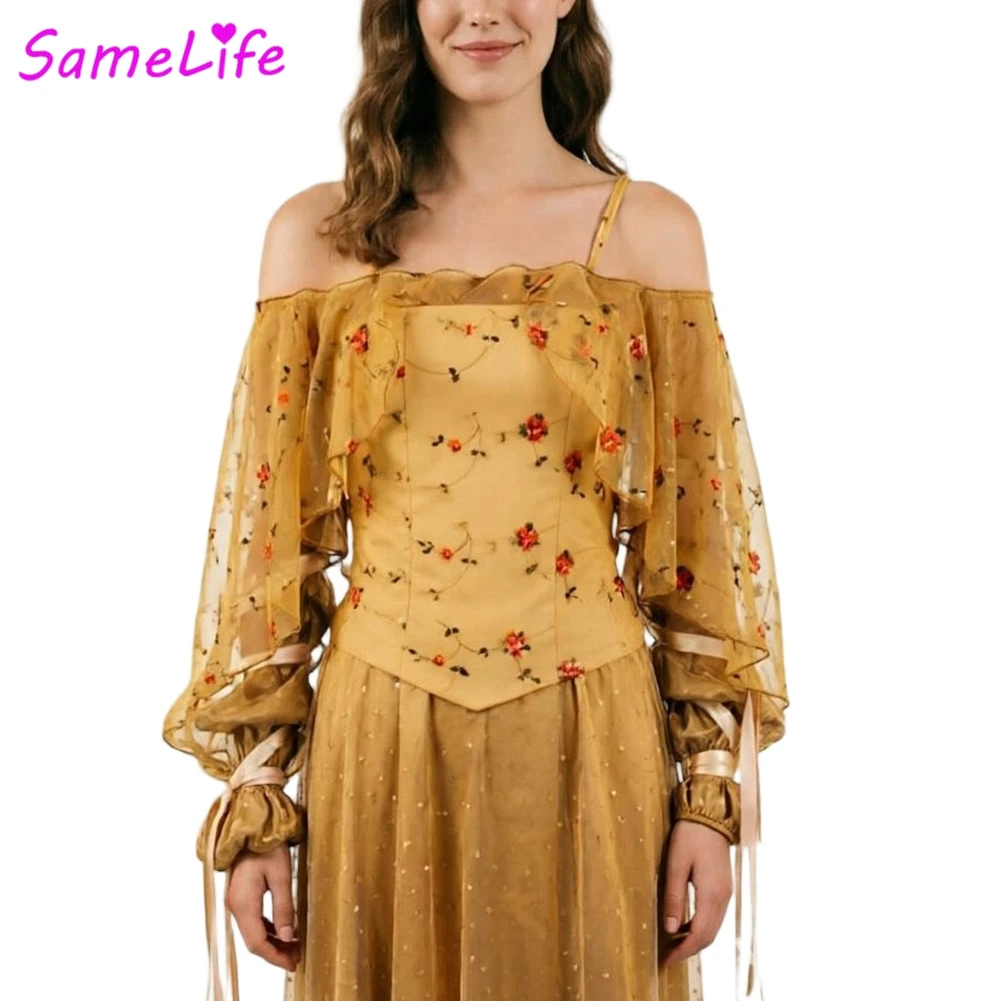 Wholesale Padme Cosplay Amidala Picnic Dress Movie Space Battle Costume Disguises Halloween Women Fancy Dress Up Party Clothes