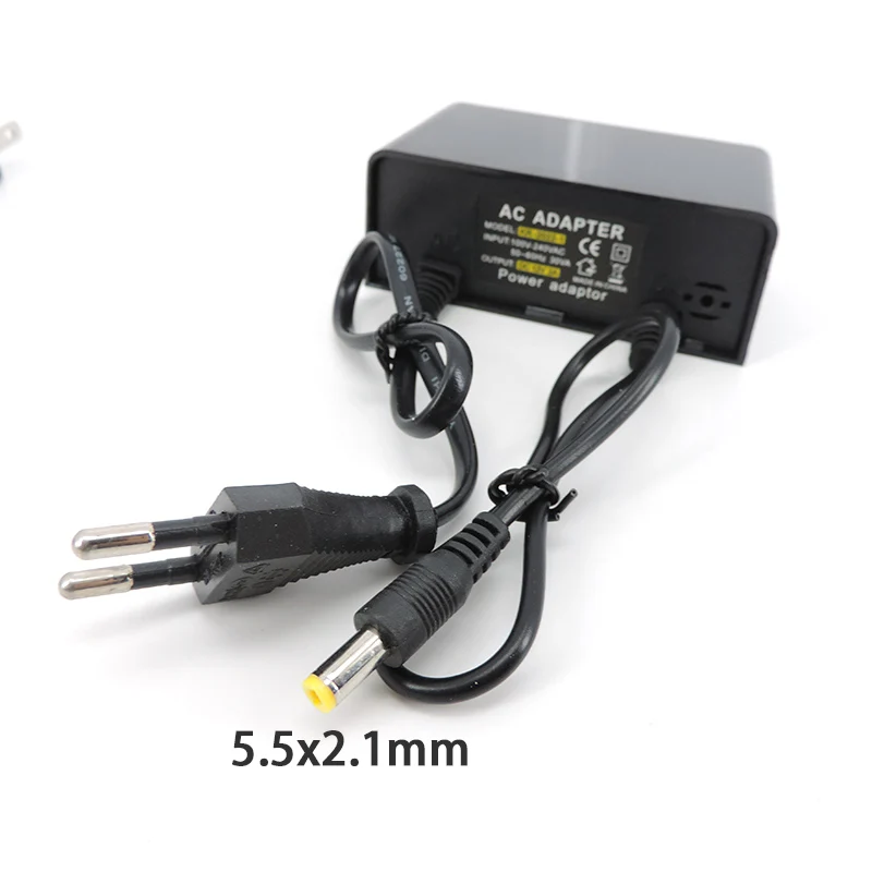 กล้อง CCTV 2000mA 2A ไฟฟ้ากระแสตรง12โวลต์กันน้ำอะแดปเตอร์จ่ายไฟกลางแจ้ง EU US ปลั๊กตัวแปลงที่ชาร์จสำหรับ L1กล้องวีดีโอ CCTV