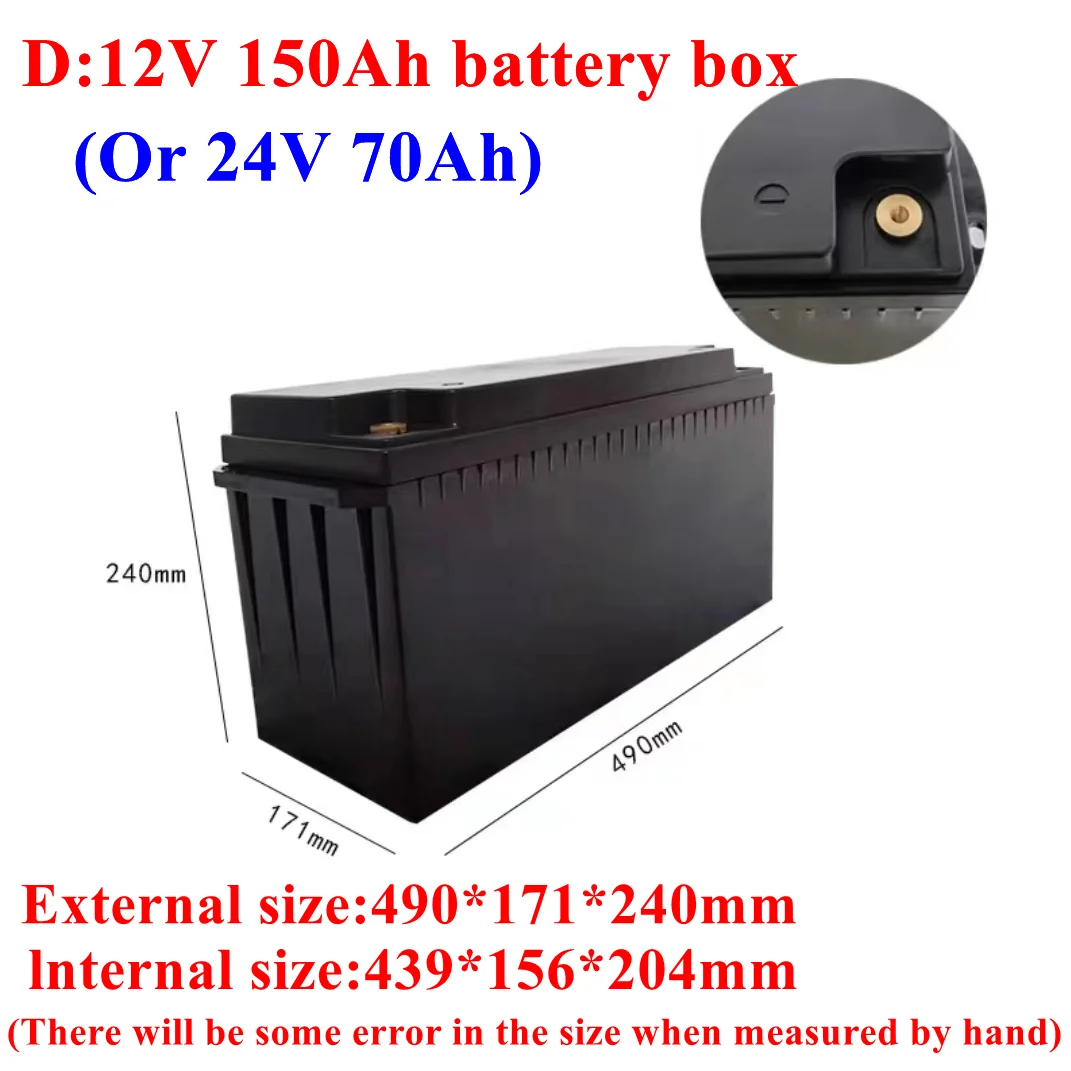 Lithium Battery Box Big Shell Power Bank Case plastic boxes Can DIY 12V 90AH 100AH 120AH 150AH 200AH 250AH 300AH 24V 50AH