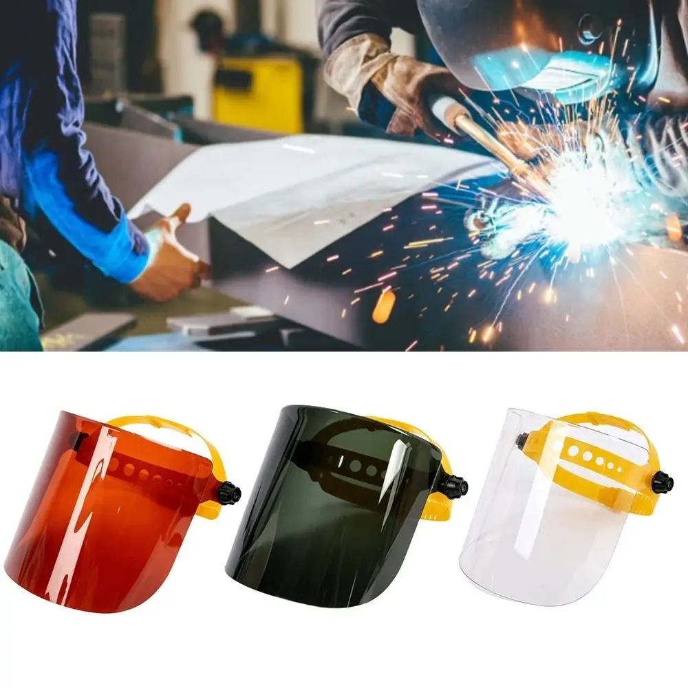 Face Protector Welding Protective Mask Adjustable Dust-proof Welding Helmet Heat Resistant Splash-proof Welder Mask Cooking