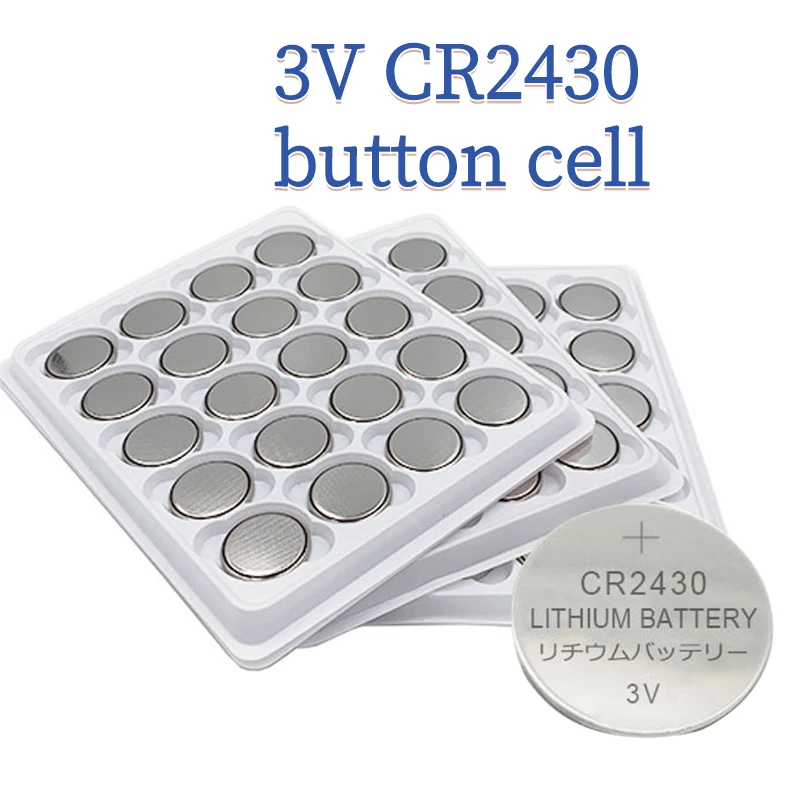 

120PCS CR2430 DL2430 BR2430 KL2430 3V Cell Coin Li-ion Button Cell Battery CR 2430 for Watch Electronic Toy Remote Cheap